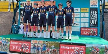 Eva Anguela firmó una séptima posición en la EPZ Omloop Van Borsele élite