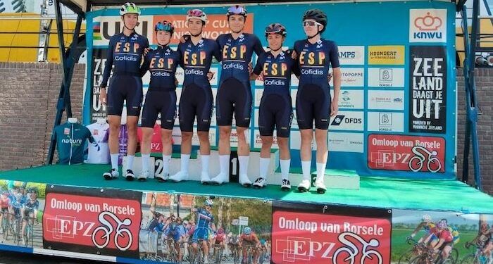 Eva Anguela firmó una séptima posición en la EPZ Omloop Van Borsele élite