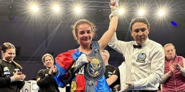 Sheila Martínez, campeona de Europa en peso pluma