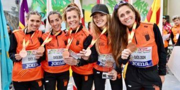 La selección valenciana de mujeres, tercera de España en trail running