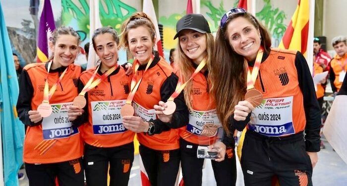 La selección valenciana de mujeres, tercera de España en trail running