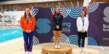 Valeria Antolino, plata en trampolín de tres metros en Edimburgo